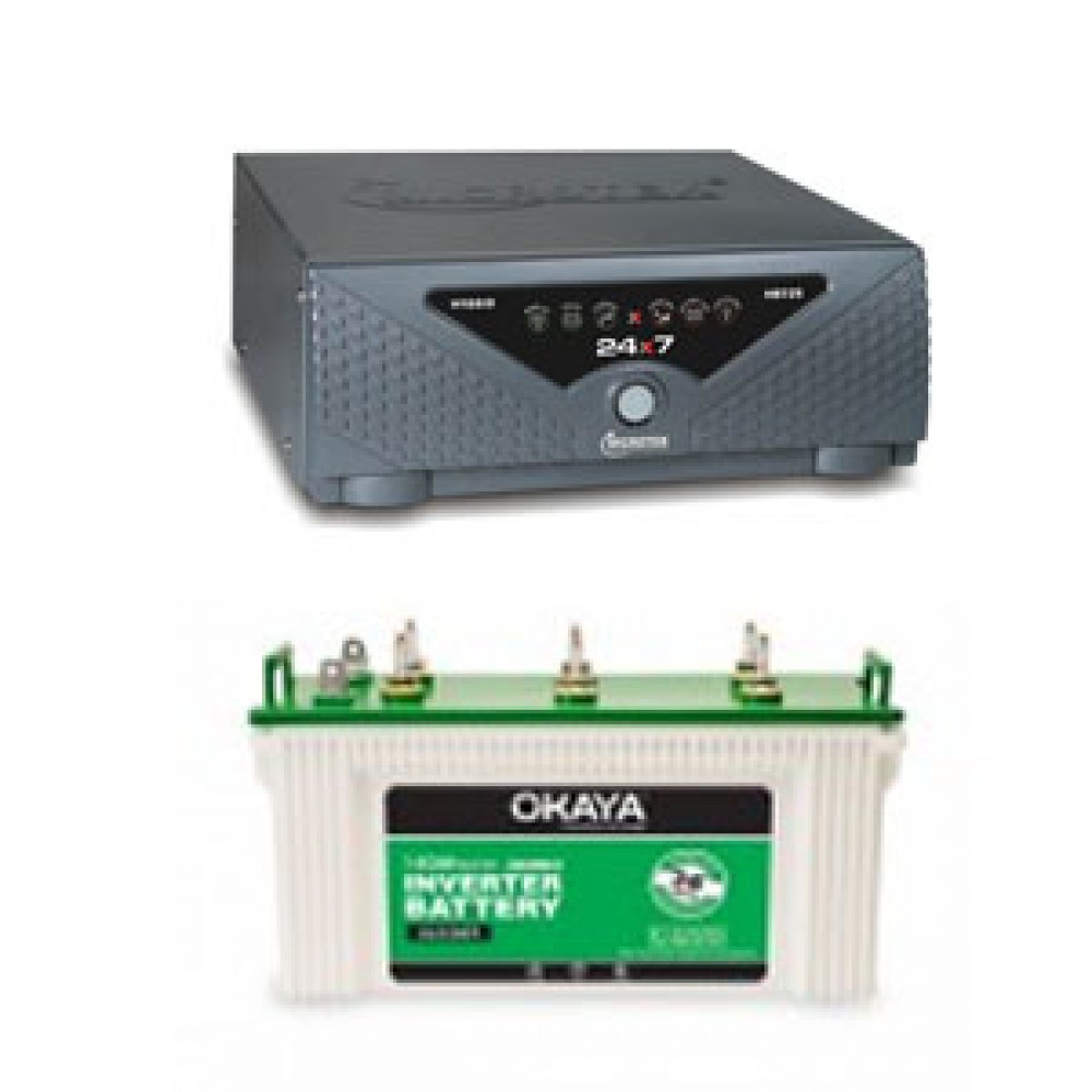 Microtek UPS Sine Wave 24X7 Hybrid 725va + Okaya XL5500T (140Ah)