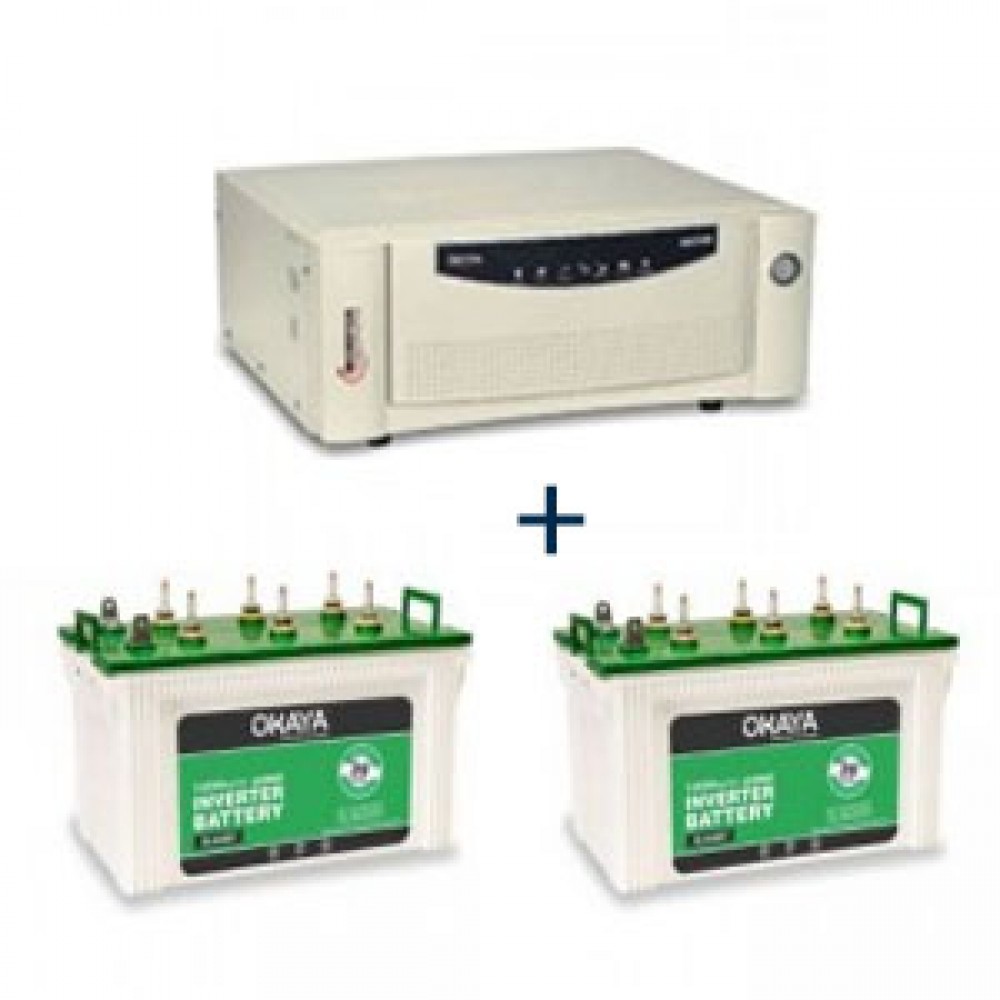 Microtek UPS EB 1700 VA + Battery XL 6600T (160 AH) X 2