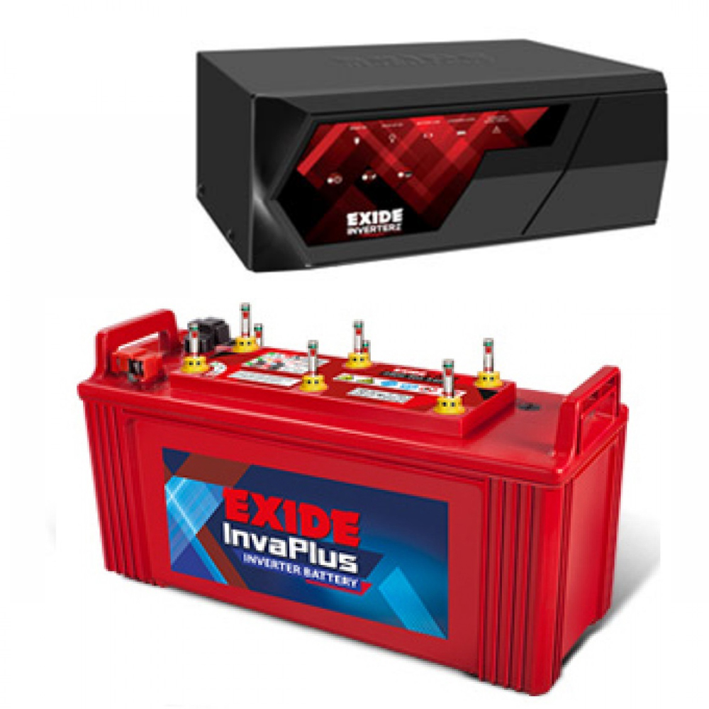 EXIDE MAGIC 625VA HOME UPS + EXIDE INVA PLUS 1350 (135 AH) Battery ...