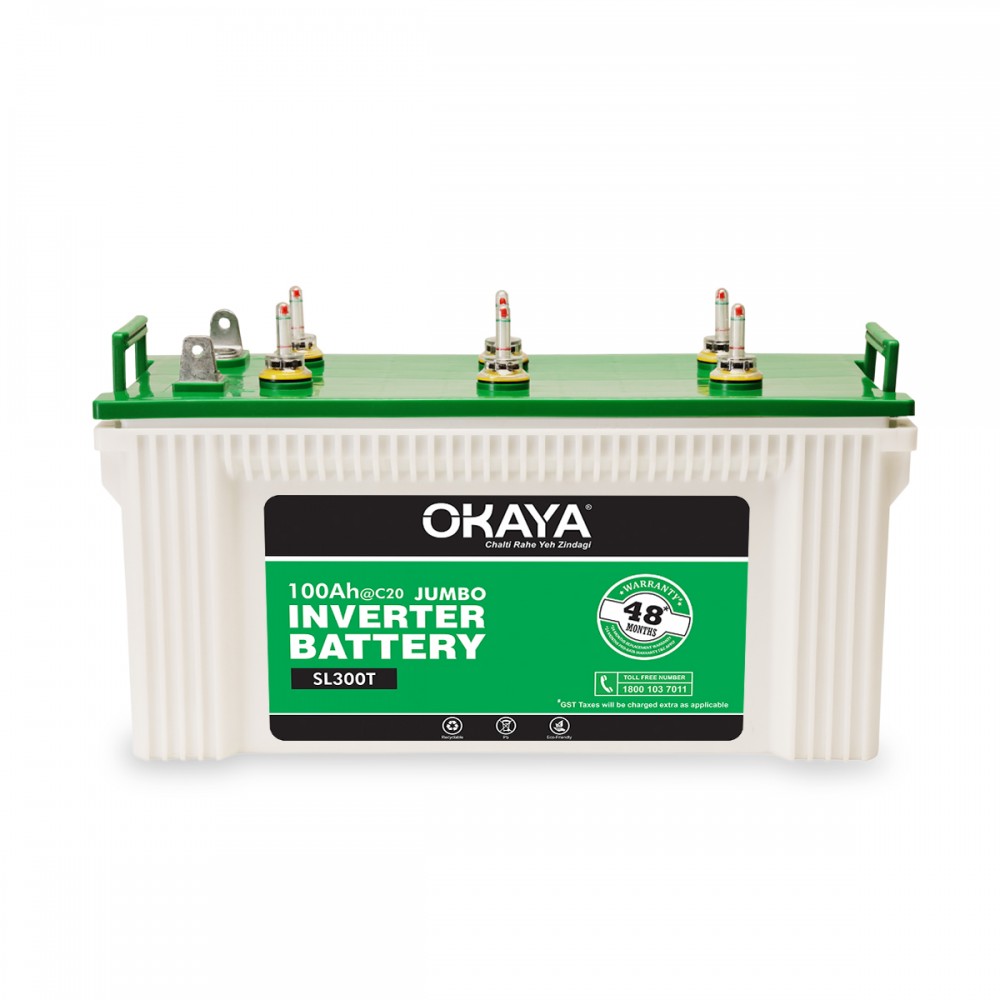 Okaya Battery 100Ah Price, Buy Okaya SL300T (100Ah) Inverter Battery Online
