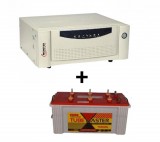 Microtek UPS EB 900 VA+ Exide TubeMaster Tubular TM500L (150Ah)