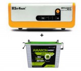 Su-kam Brainy 1100 ECO Solar Home UPS+Amaron AAM-CR-CRTT200 (200Ah)