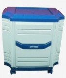 Boss Inverter Trolley for Double Tubular Battery (White + Blue)