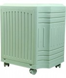 Inverter Trolley for Single Tubular Battery (White) Curved